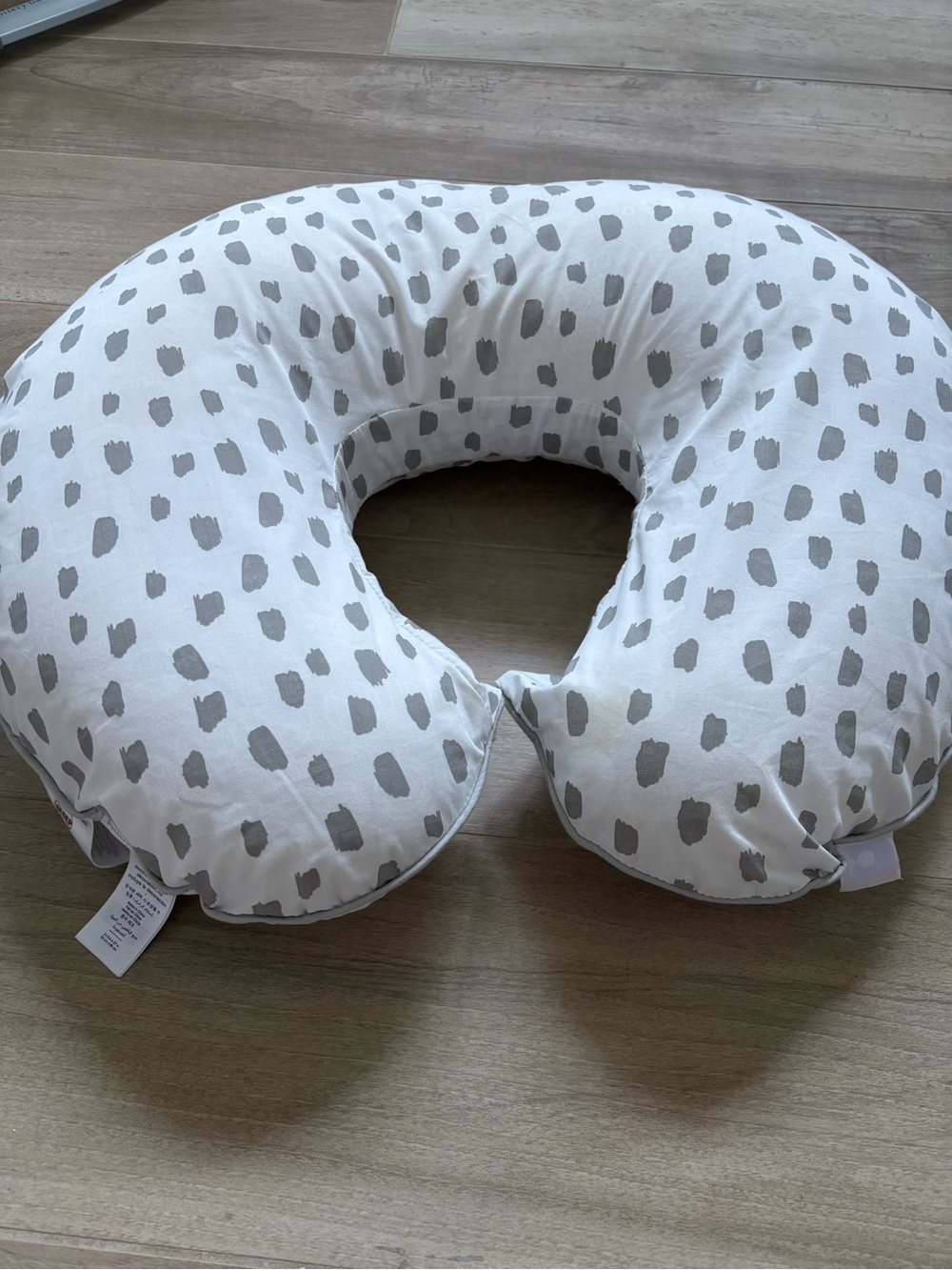 Boppy Nursing/Support Pillow - White and Light Gray